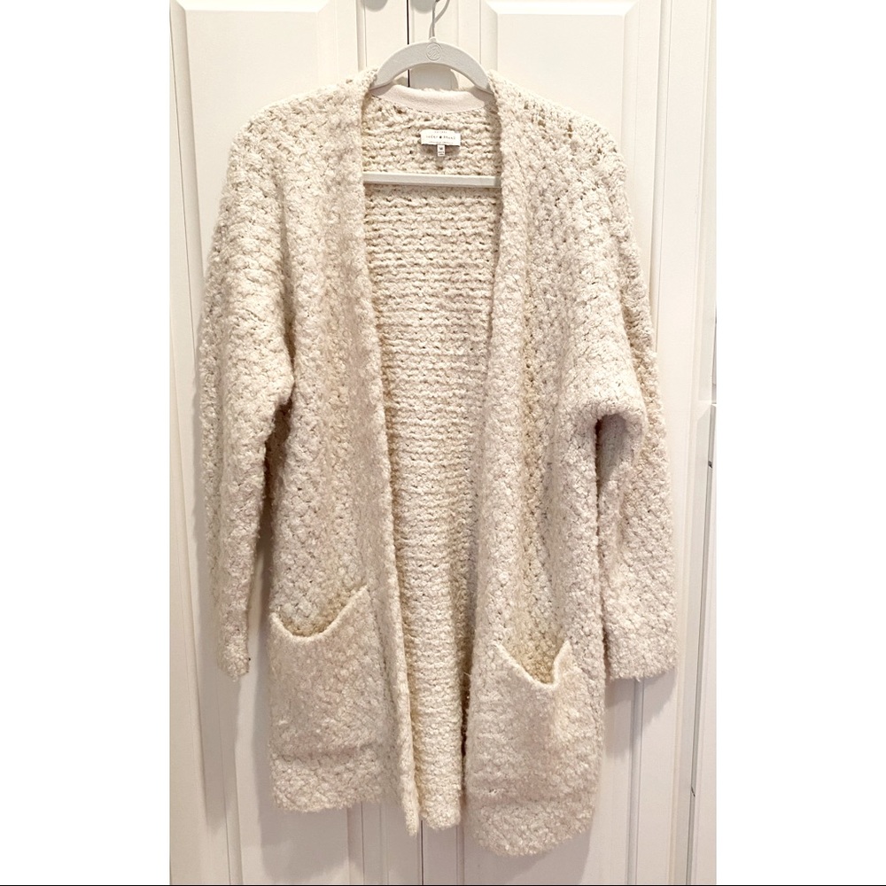 Cream Heavy Cardigan